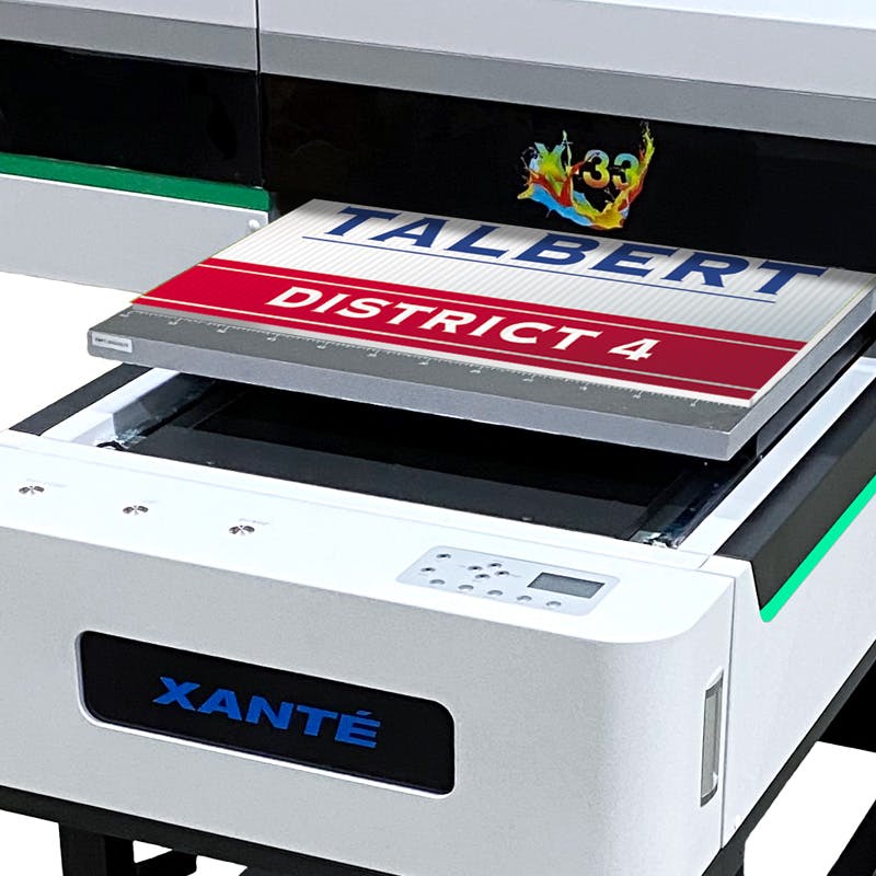 Xante X Series Wide Format Flatbed Uv Inkjet Printer Ricoh Usa 7621