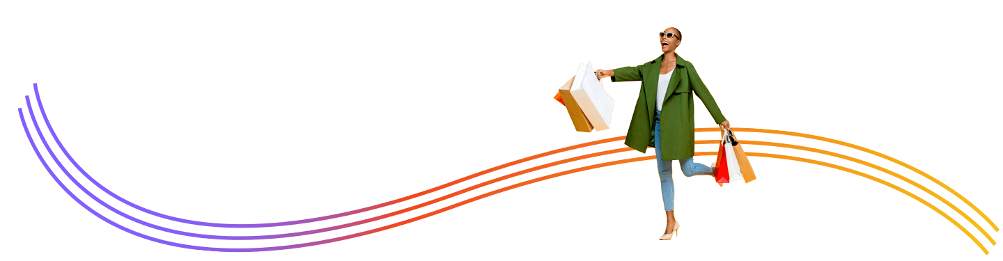 Woman with shopping bags